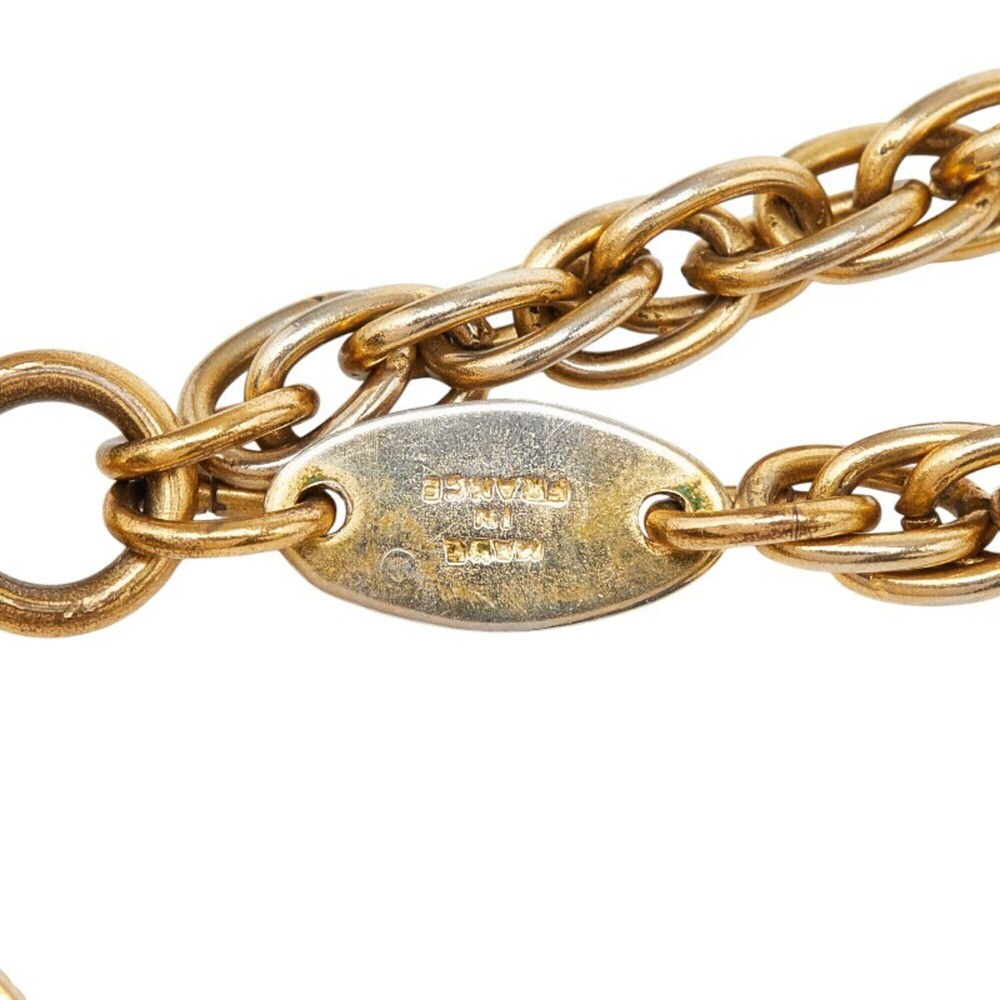 CHANEL Gold Logo Necklace - Picture 5 of 8